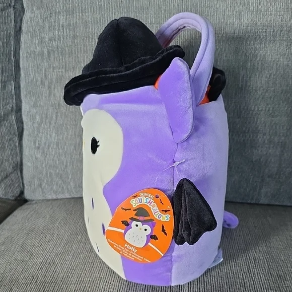 Original Squishmallow Holly, Halloween Treat Pail, New - Picture 3 of 13